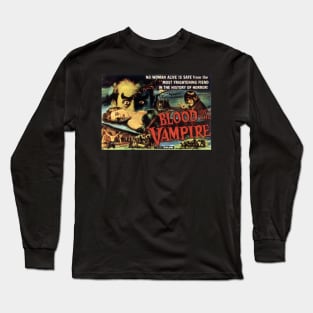 Classic Horror Movie Lobby Card - Blood of the Vampire Long Sleeve T-Shirt